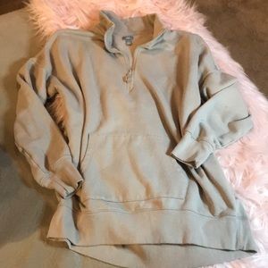 EUC long half-zip sweatshirt